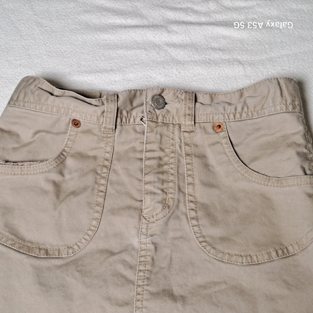 The Children's Place Khaki Button-Front Mini Skirt
